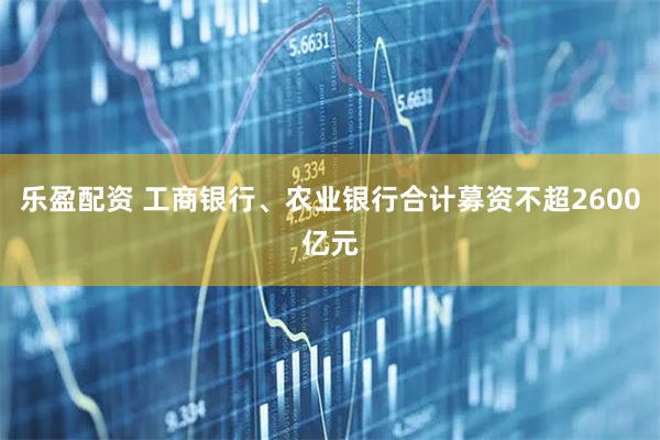 乐盈配资 工商银行、农业银行合计募资不超2600亿元